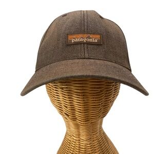 Patagonia Mens Gray Workwear Mens Logo Baseball Had Adjustable Outdoors Hiking